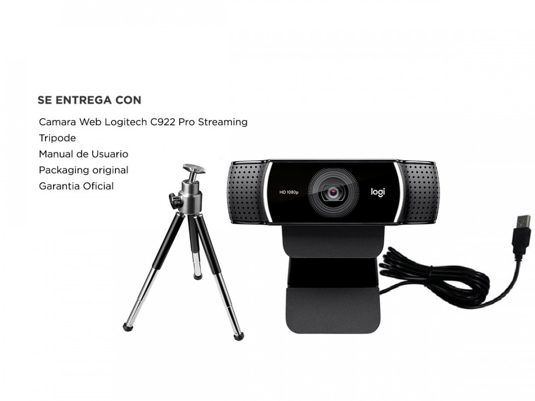 Cámara web C922 PRO STREAM LOGITECH