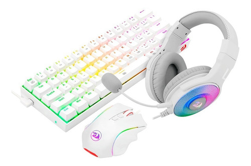 Combo Gamer 3 en 1 S129W Redragon White