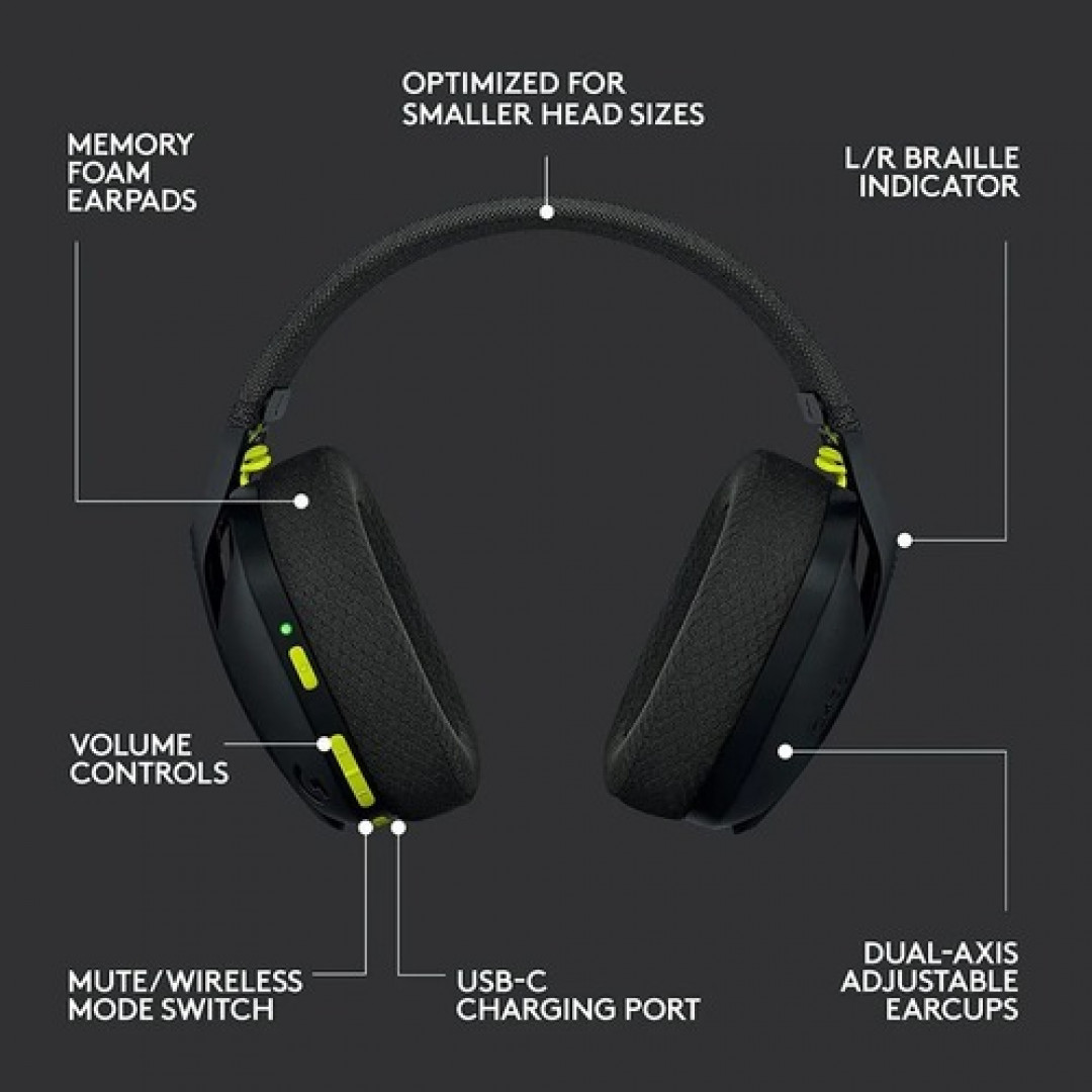 DIADEMA G435 LOGITECH WIRELESS BLACK