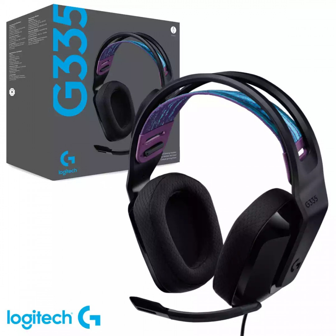 Diadema alambrica Logitech G335 negra