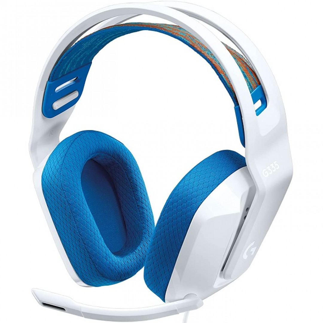 Diadema alámbrica Logitech G335 blanca