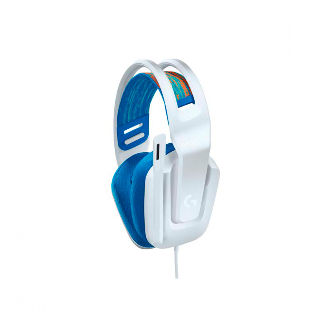 Diadema alámbrica Logitech G335 blanca