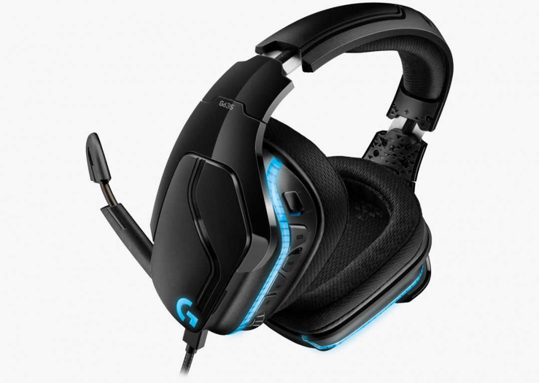 Diadema alámbrica gamer Logitech G635 NEGRA
