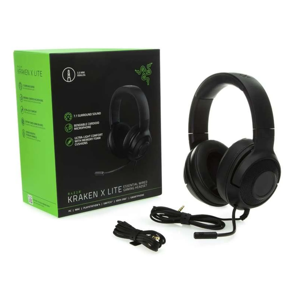 Diademas Gamer Razer Kraken x Lite