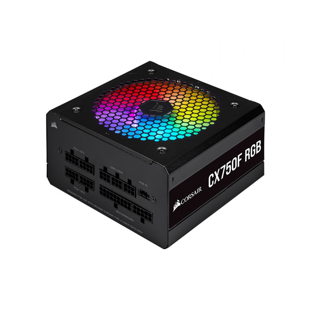 Fuente CORSAIR CX-750F RGB  80 PLUS BRONZE