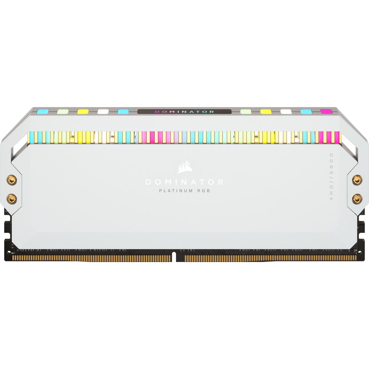 kit de memoria ddr5 dram dominator platinum rgb de 32 gb (2x16 gb) a 5600 mhz c36 blanco