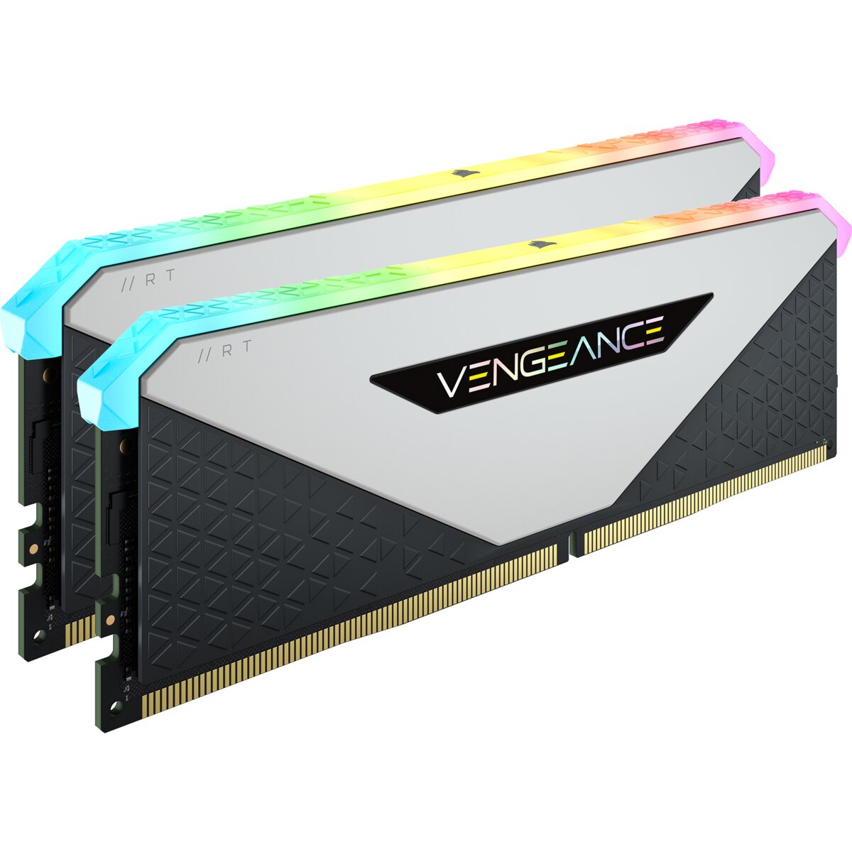 kit de memoria dram ddr4 a 3200 mhz vengeance® rgb rt de 16gb (2 x 8 gb) c16 blanco