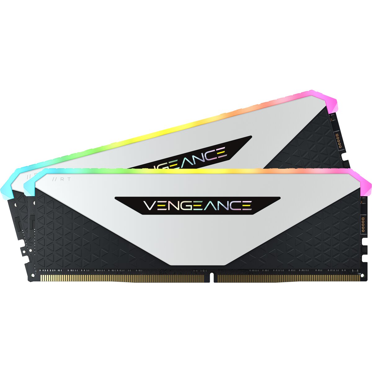 kit de memoria dram ddr4 a 3200 mhz vengeance® rgb rt de 16gb (2 x 8 gb) c16 blanco