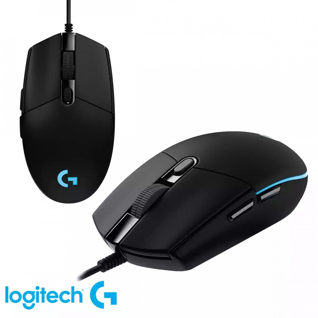 Mouse alámbrico Logitech  G203 Negro