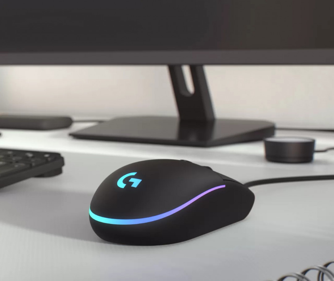 Mouse alámbrico Logitech  G203 Negro