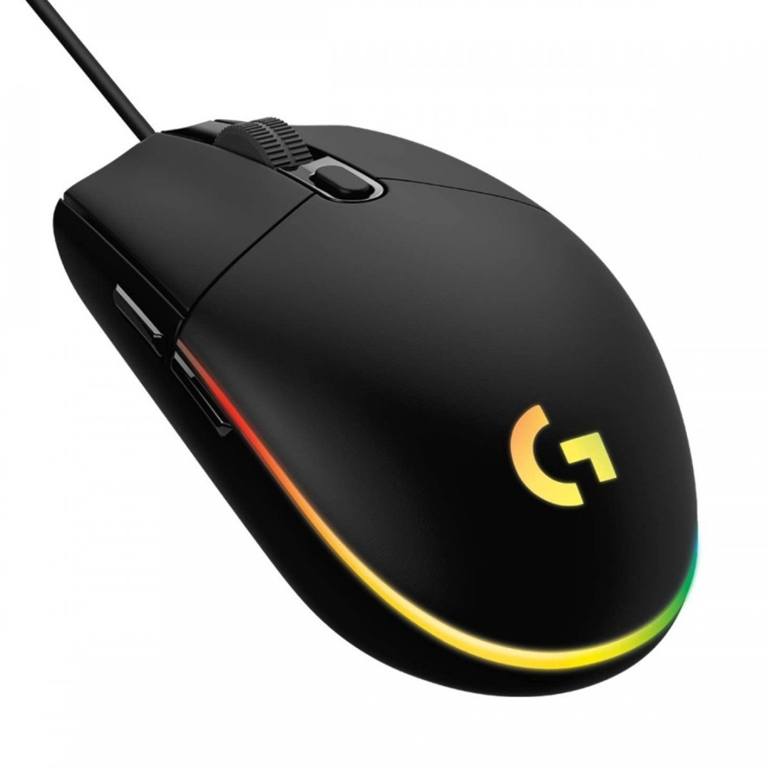 Mouse alámbrico Logitech  G203 Negro