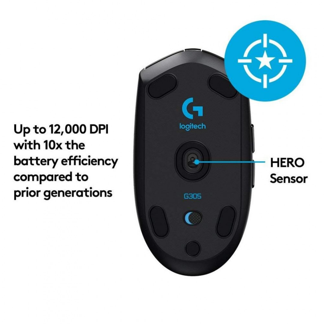 Mouse inalámbrico G305 LIGHTSPEED Logitech negro