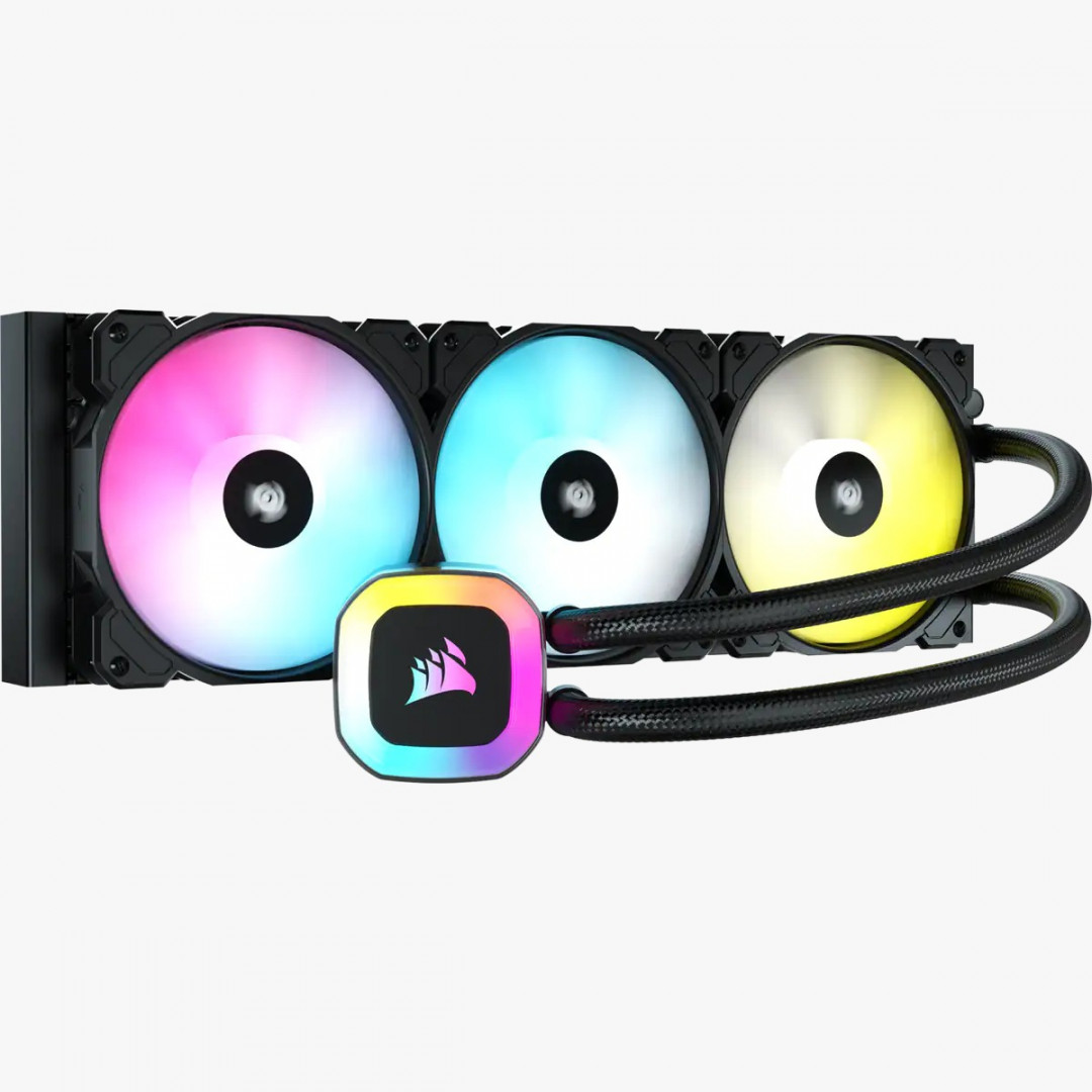 REFRIGERACION LIQUIDA CORSAIR H150 RGB 360MM NEGRA