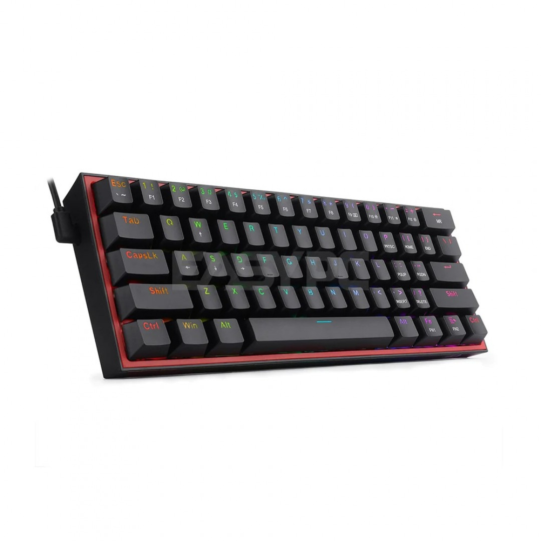 TECLADO INALAMBRICO REDRAGON FIZZ PRO NEGRO SWICH ROJO