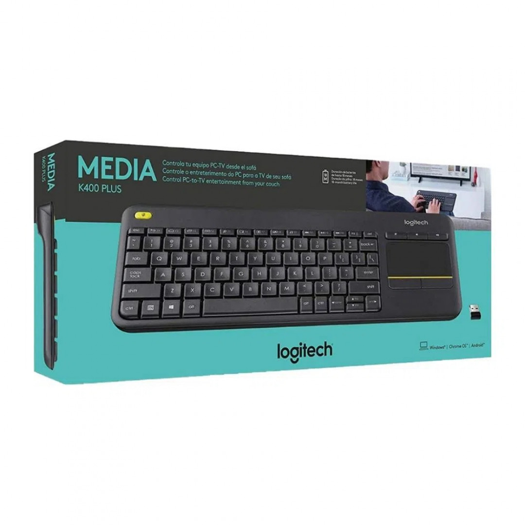 TECLADO TV INALAMABRICO LOGITECH K400 PLUS