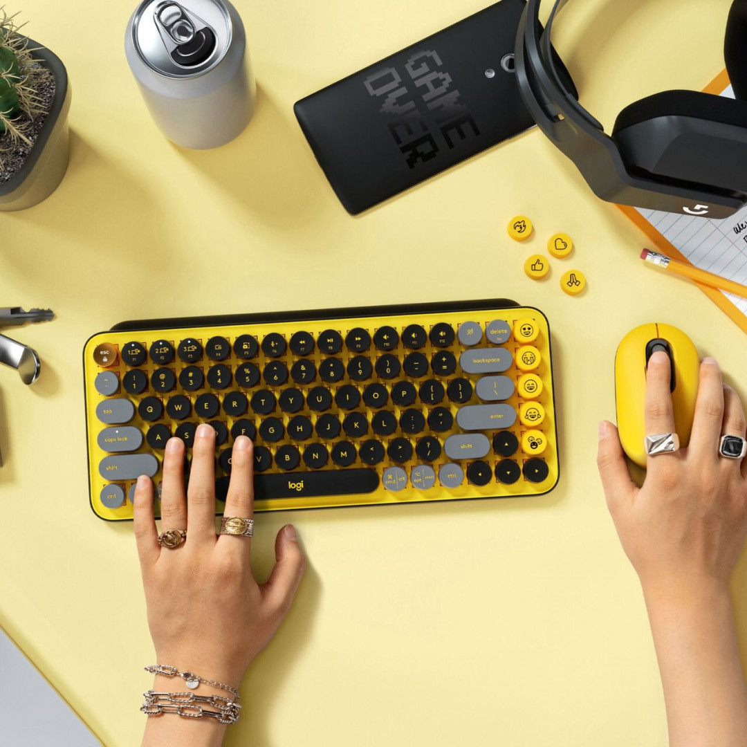 Teclado Logitech POP Keys Amarillo