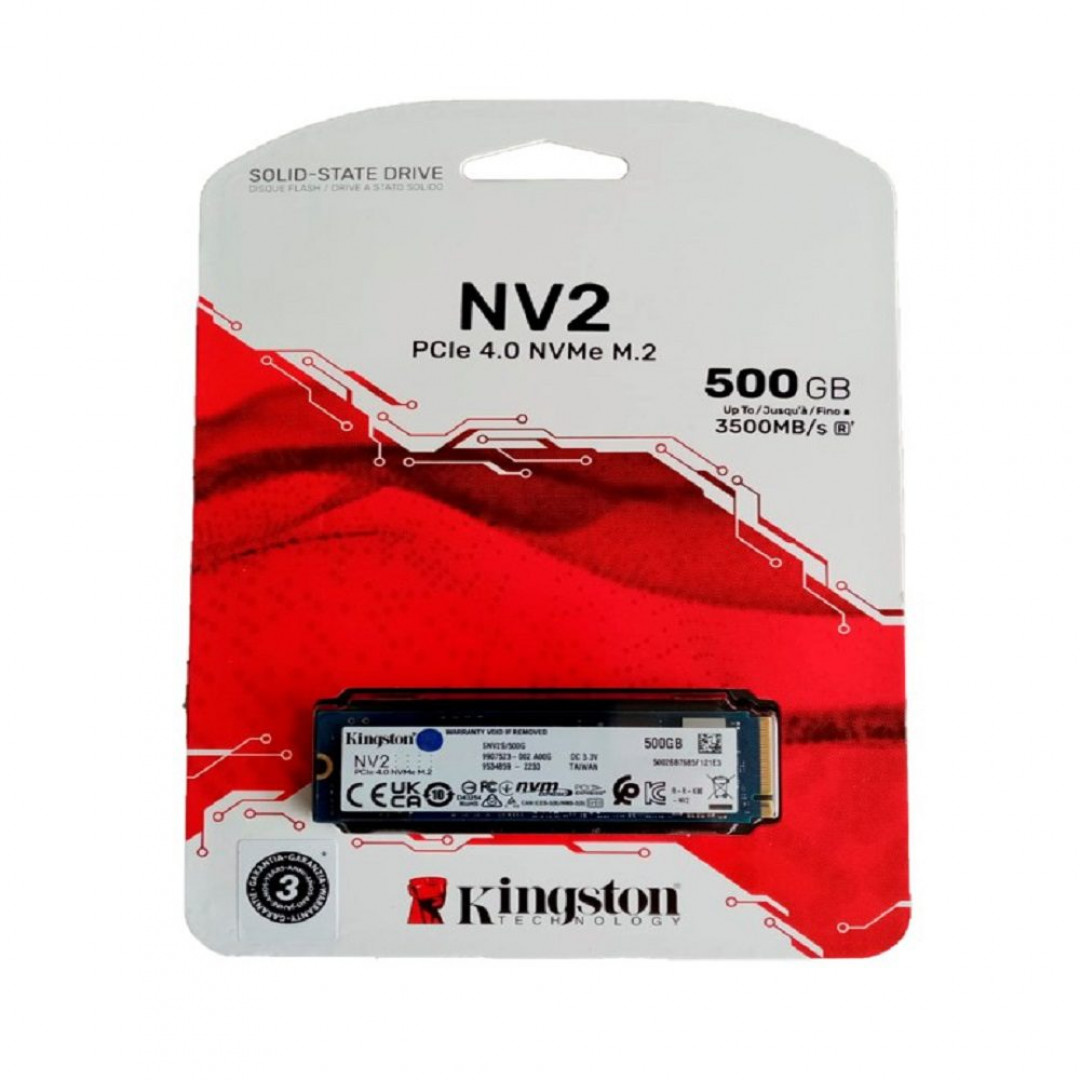 Unidad Estado Sólido SSD M.2 500GB PCIE NVME 3500MB Kingston
